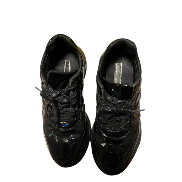 Women Black Patent Chunky Sneakers By Lucky Step Size 9 M - Picture 12 of 16